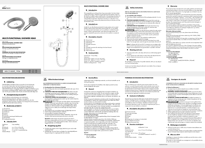 Imagen de la primera página del manual del dispositivo IAN 316069