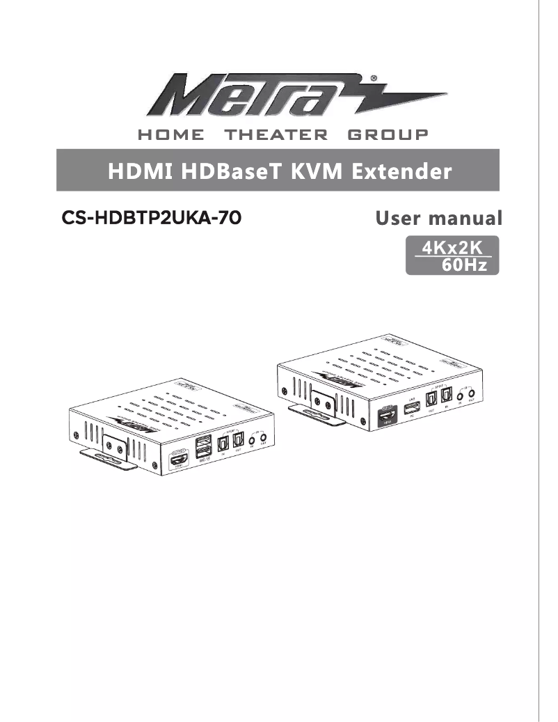 Imagen de la primera página del manual del dispositivo CS-HDBTP2UKA-70