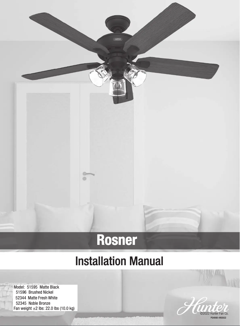 Página nº 1 - Manual de usuario Hunter Rosner