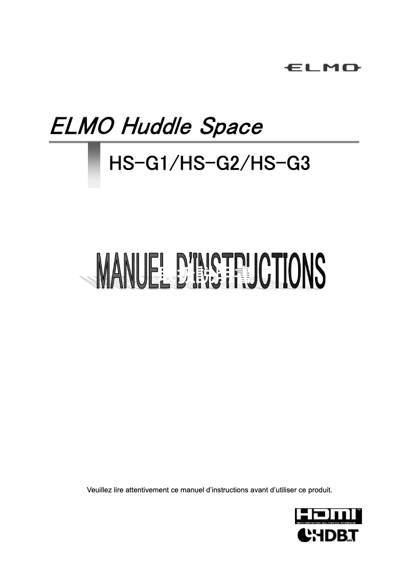 Página 1 del manual Manual de usuario Elmo Huddle Space HS-G3