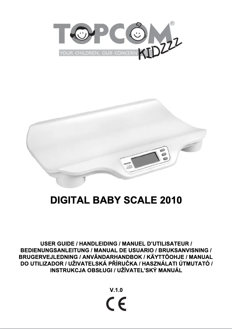Página nº 1 - Manual de usuario Topcom Digital Baby Scale 2010