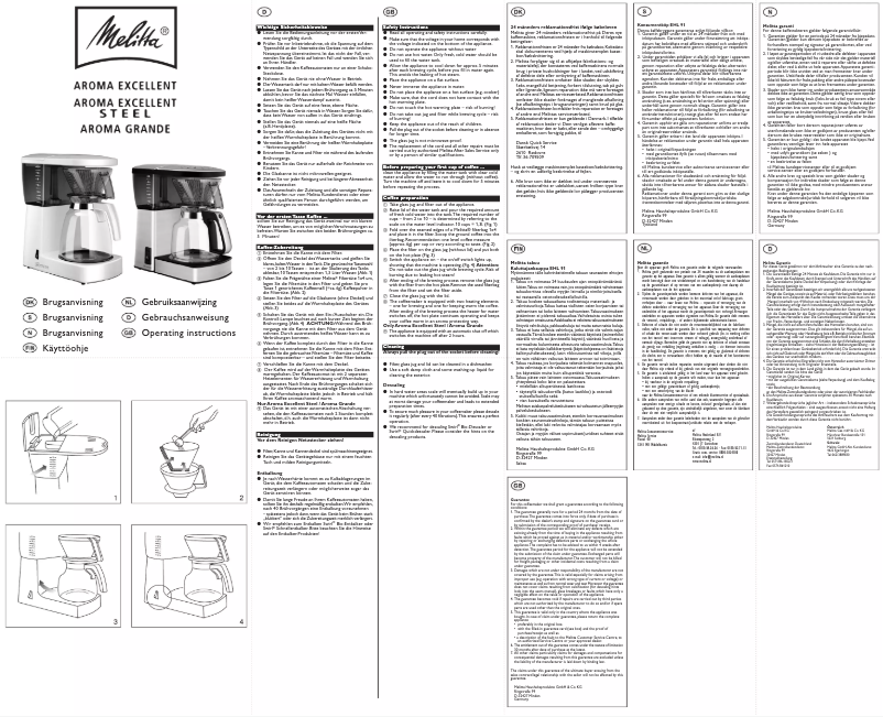 Imagen de la primera página del manual del dispositivo Aroma Excellent