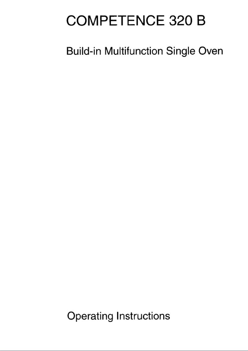 Página nº 1 - Manual de usuario AEG Competence 320B D