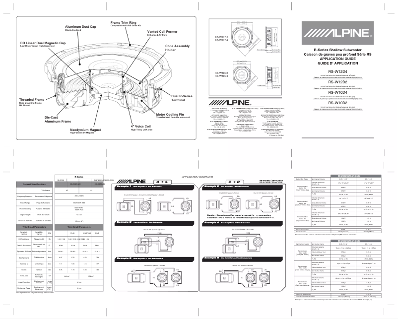 Imagen de la primera página del manual del dispositivo RS-W10D2