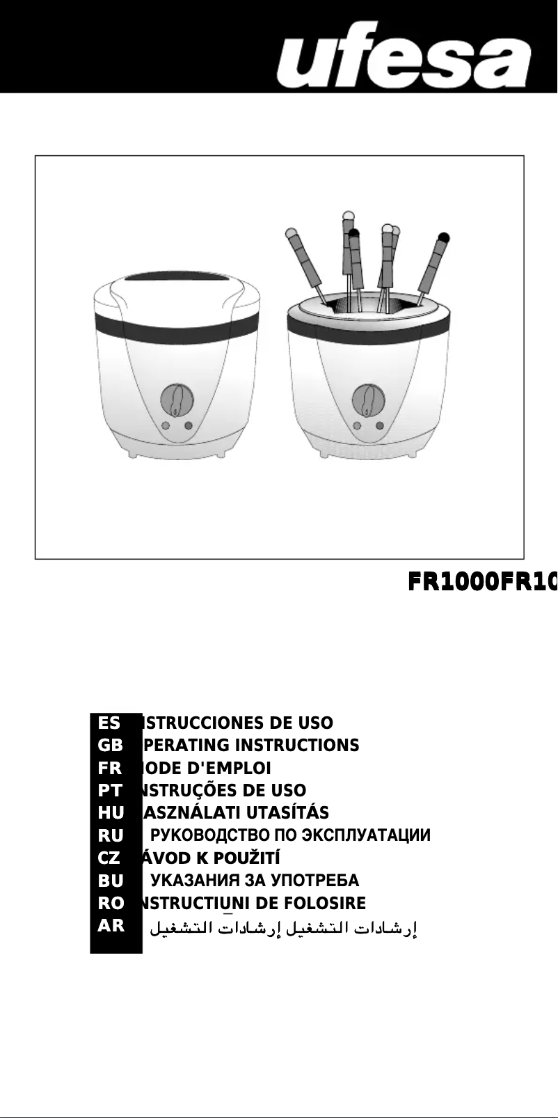 Página nº 1 - Manual de usuario Ufesa FR1000
