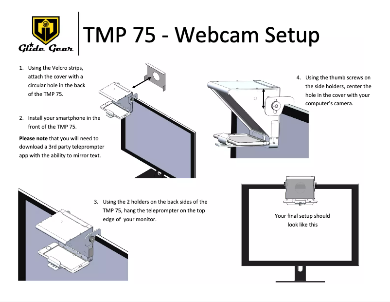 Imagen de la primera página del manual del dispositivo TMP 75