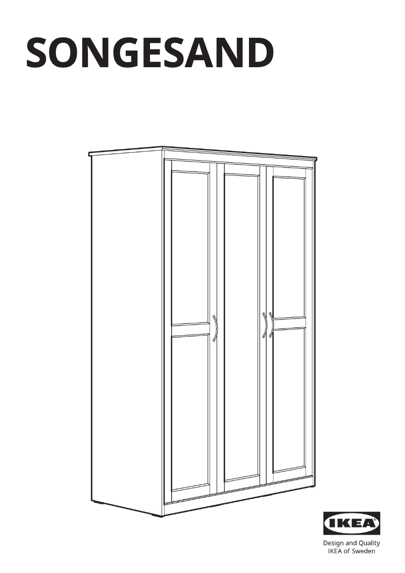 Página 1 del manual Manual de usuario Ikea SONGESAND 603.751.33