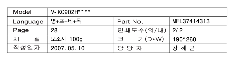Página 1 del manual Manual de usuario LG V-KC902HTQB