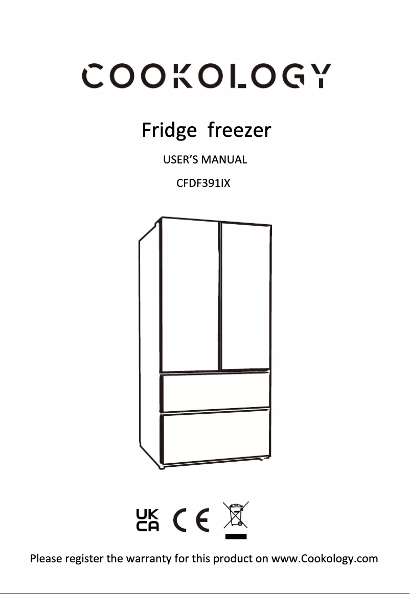 Imagen de la primera página del manual del dispositivo CFDF391IX