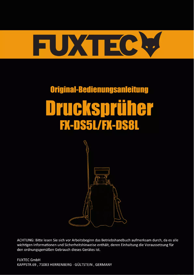 Imagen de la primera página del manual del dispositivo FX-DS5L