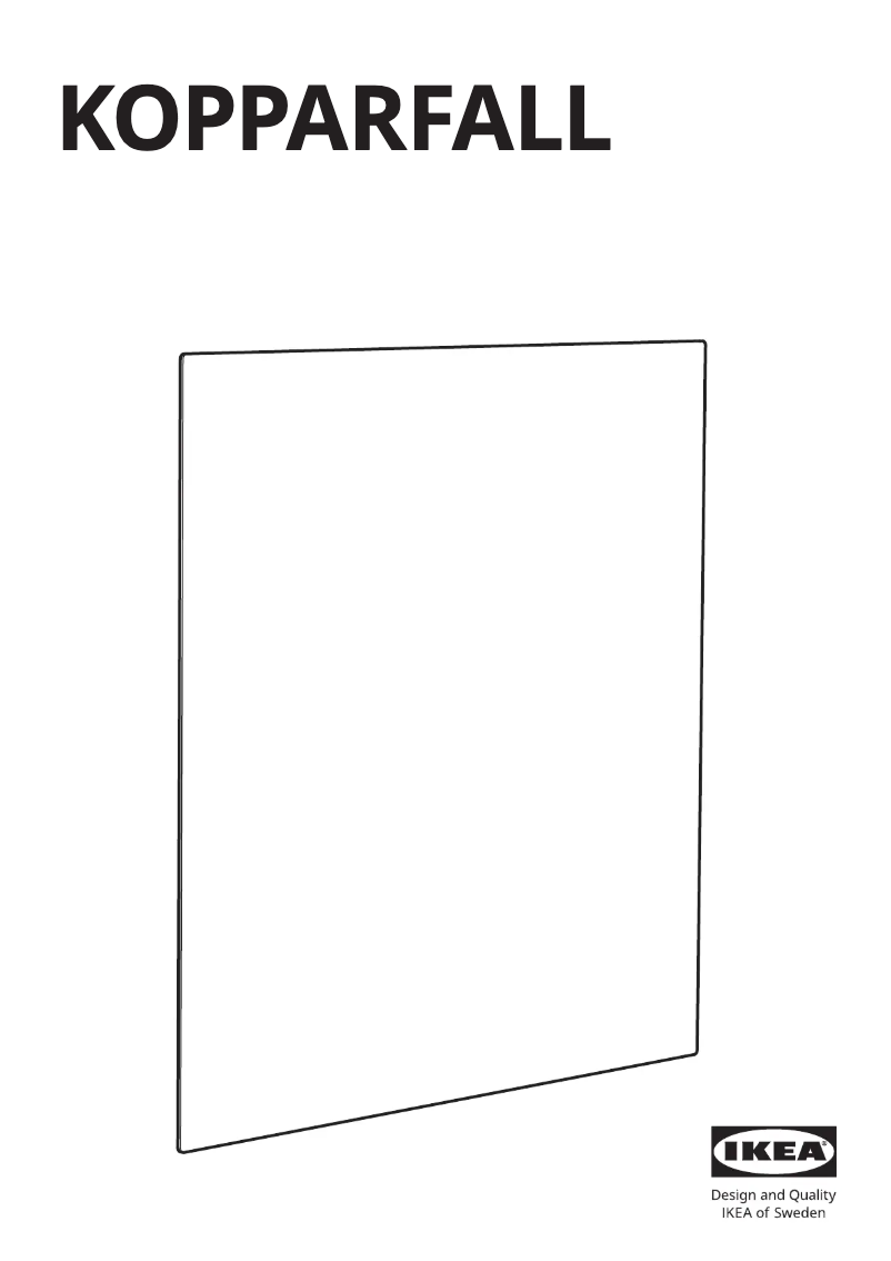 Imagen de la primera página del manual del dispositivo KOPPARFALL 105.087.86