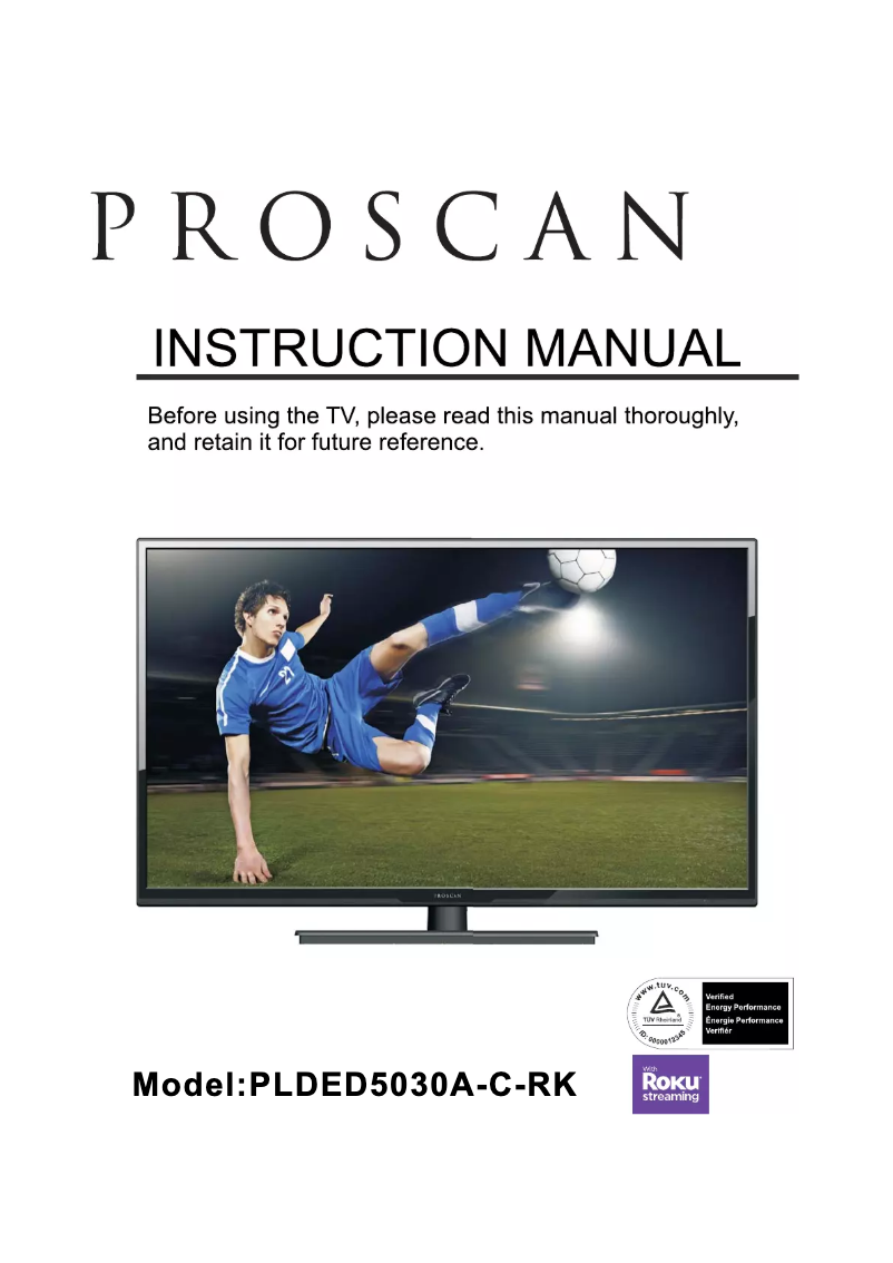 Página nº 1 - Manual de usuario Proscan PLDED5030A-C-RK