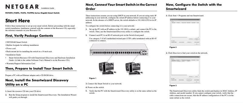 Imagen de la primera página del manual del dispositivo FS728TS