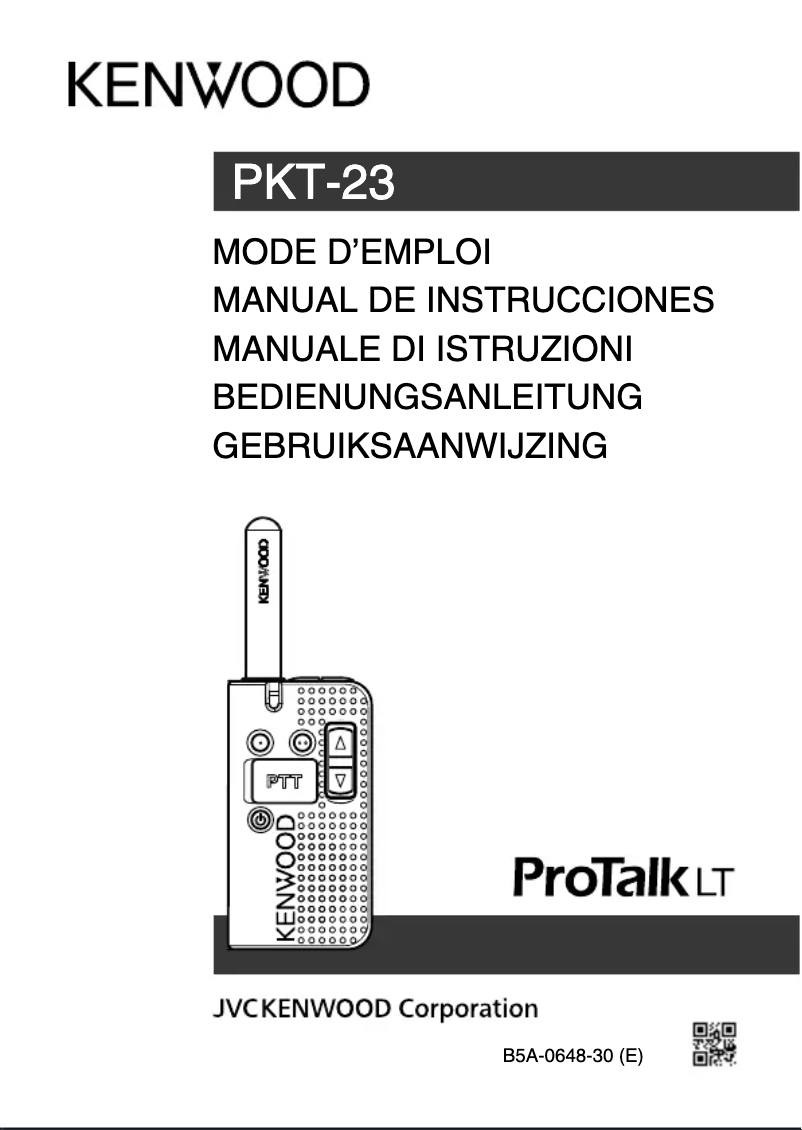 Página nº 1 - Manual de usuario Kenwood PKT-23