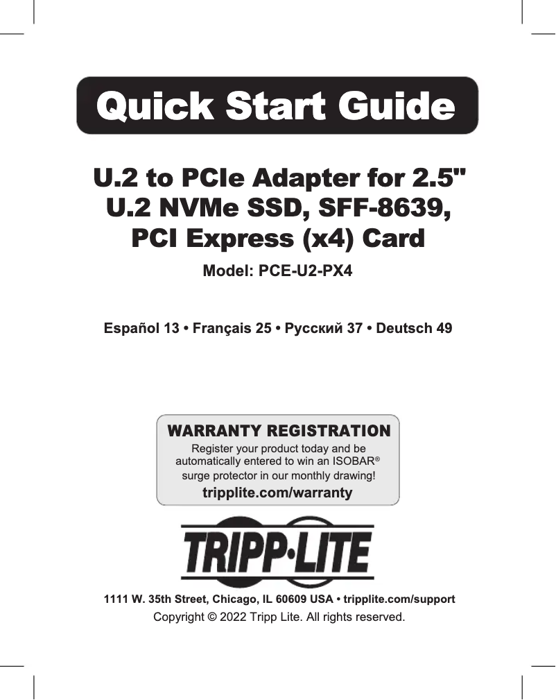 Imagen de la primera página del manual del dispositivo PCE-U2-PX4