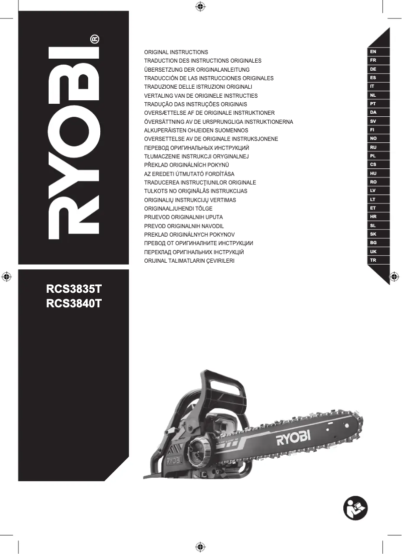 Página nº 1 - Manual de usuario RYOBI RCS3840T