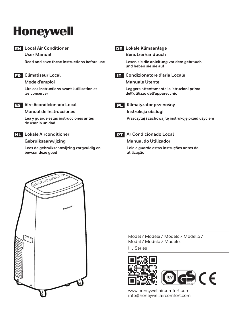 Página 1 del manual Manual de usuario Honeywell HJ12CESAWK