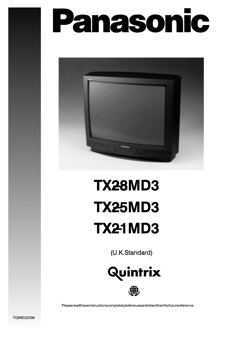 Página nº 1 - Manual de usuario Panasonic TX-21MD3