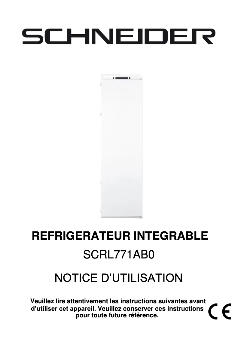 Imagen de la primera página del manual del dispositivo SCRL771AB0