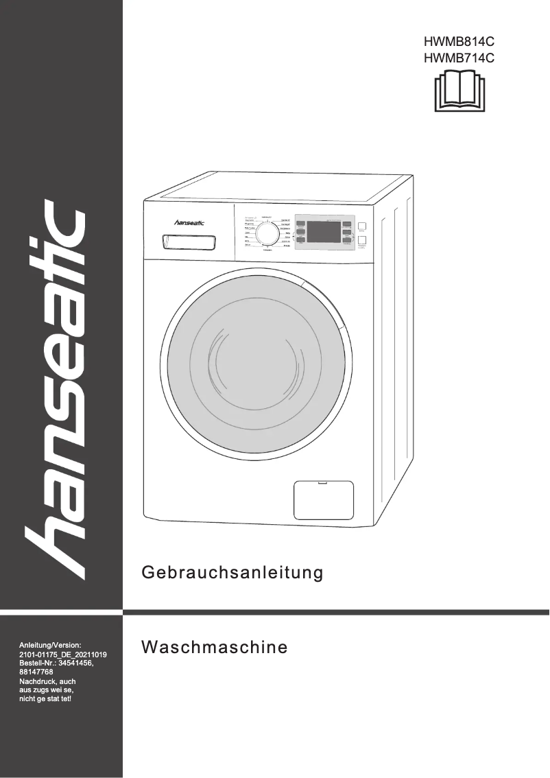 Imagen de la primera página del manual del dispositivo HWMB714C