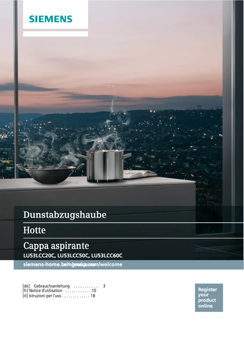 Imagen de la primera página del manual del dispositivo LU53LCC20C