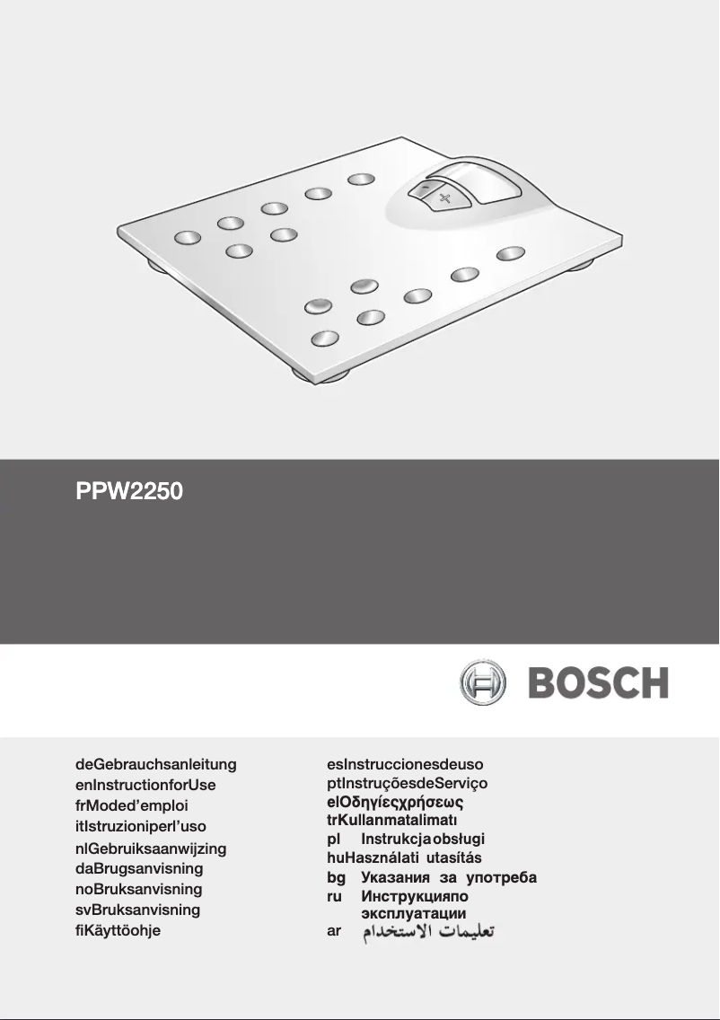 Imagen de la primera página del manual del dispositivo PPW2250 AxxenceClassic