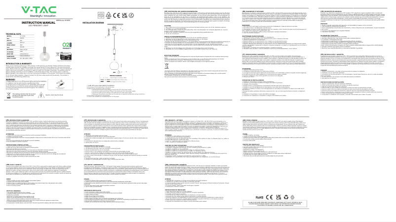Imagen de la primera página del manual del dispositivo VT-10114