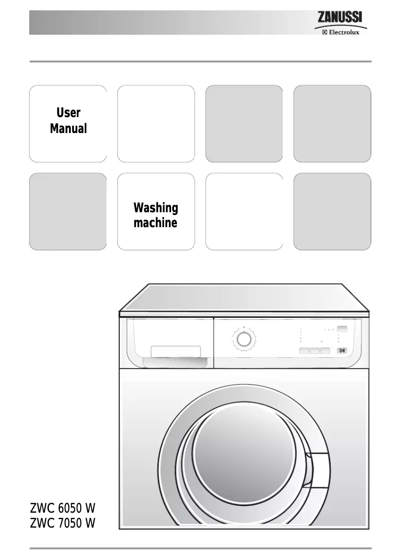 Página 1 del manual Manual de usuario Zanussi-Electrolux ZWC 7050 W