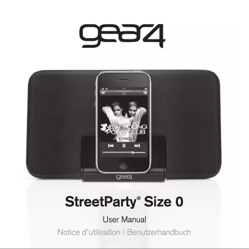 Imagen de la primera página del manual del dispositivo StreetParty Size 0 Blue