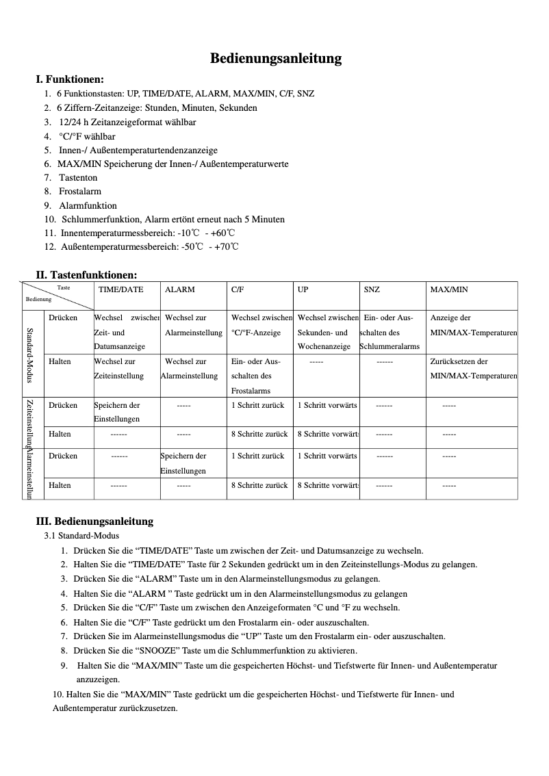 Página 1 del manual Manual de usuario Techno Line WS 7037