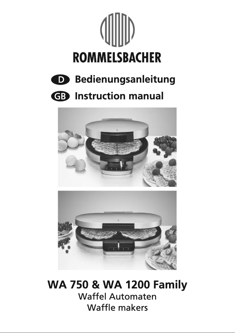 Página nº 1 - Manual de usuario Rommelsbacher WA 750