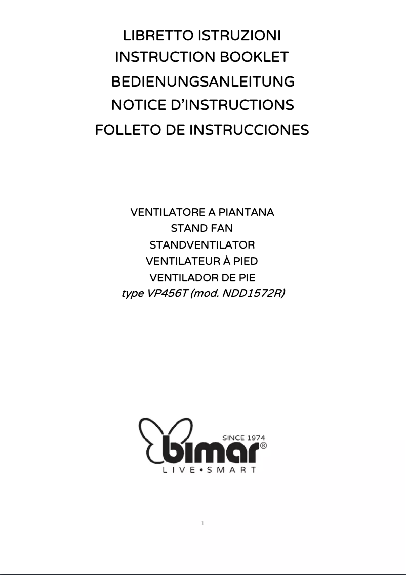 Página 1 del manual Manual de usuario Bimar VP456T
