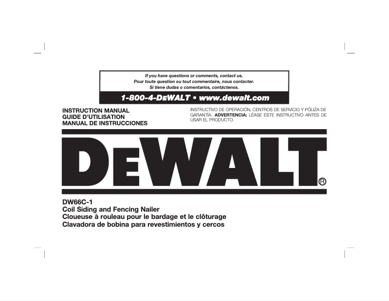 Página nº 1 - Manual de usuario DeWalt DCB548