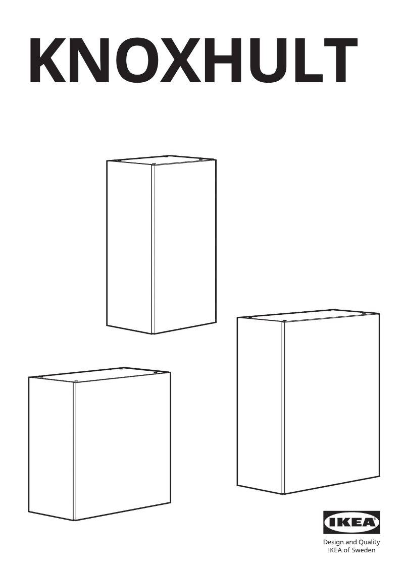 Página 1 del manual Manual de usuario Ikea KNOXHULT 604.963.09