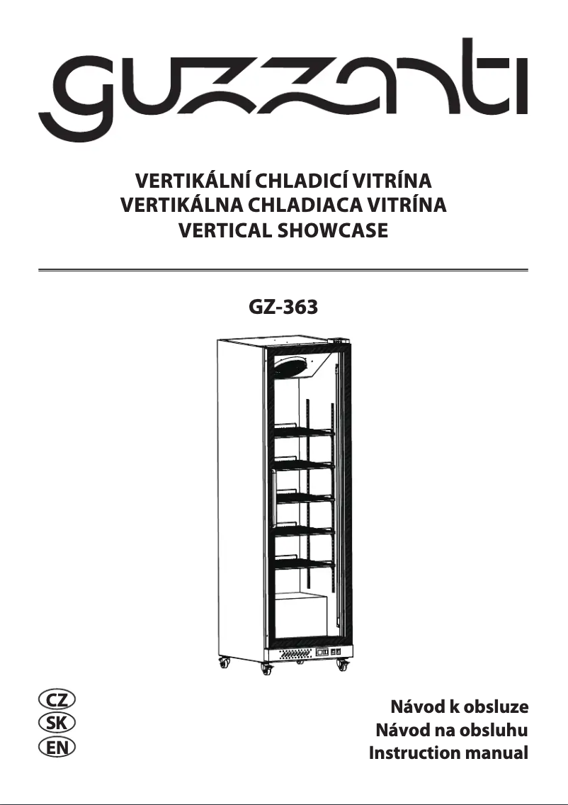 Imagen de la primera página del manual del dispositivo GZ 363