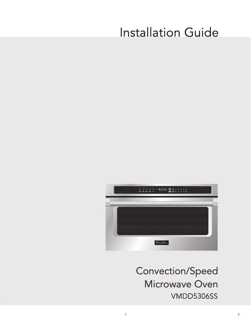 Página 1 del manual Instrucciones / montaje Viking VMDD5306SS