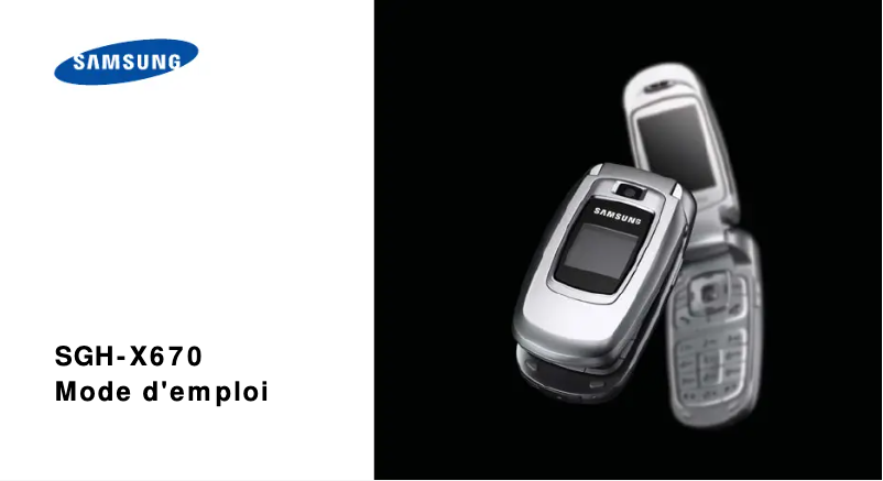 Imagen de la primera página del manual del dispositivo SGH-X670