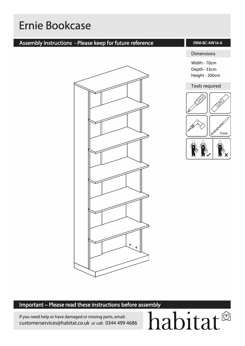 Imagen de la primera página del manual del dispositivo Ernie