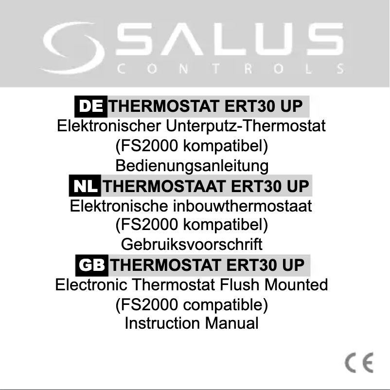 Imagen de la primera página del manual del dispositivo ERT30UP