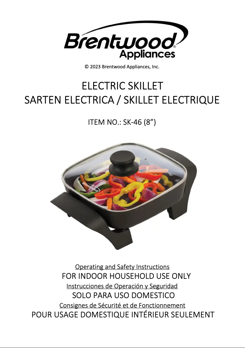 Página 1 del manual Manual de usuario Brentwood SK-46