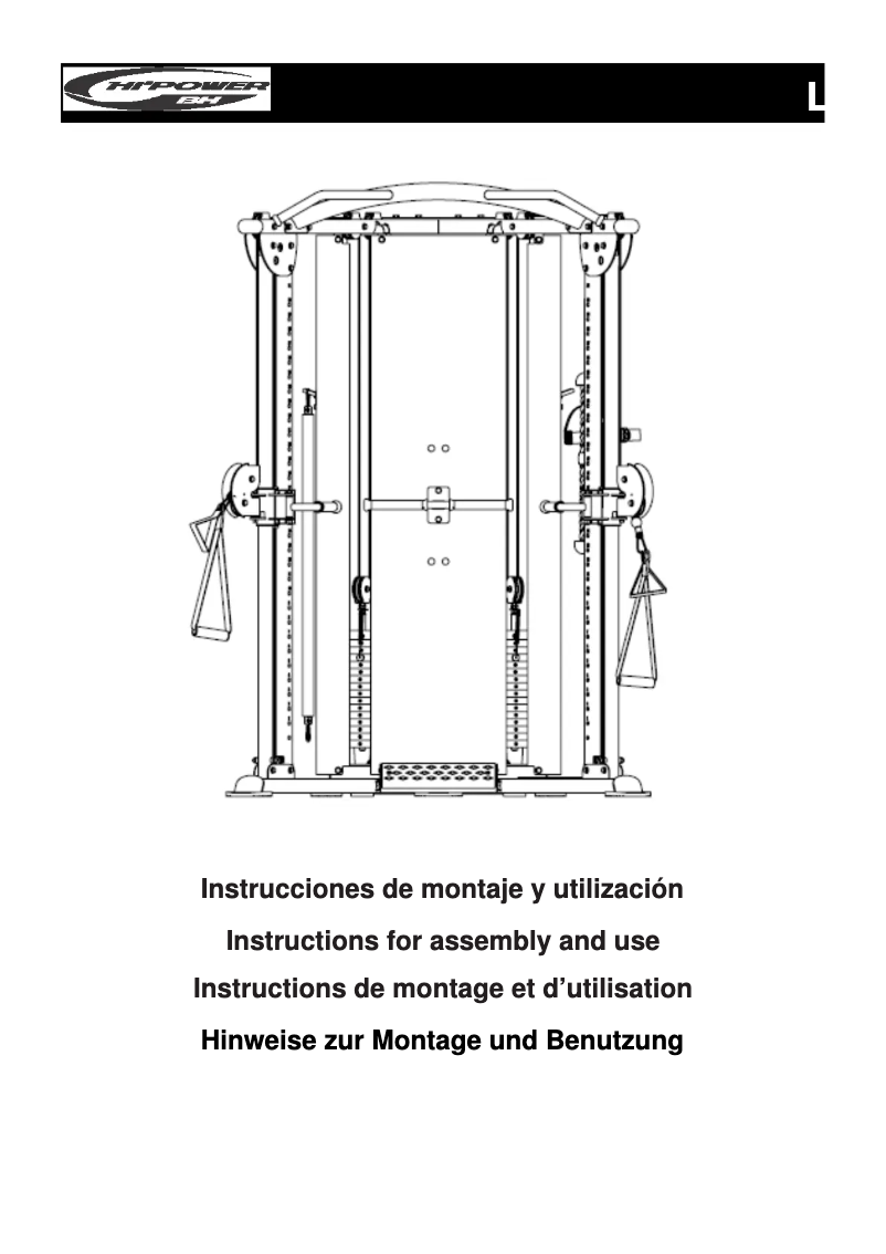 Imagen de la primera página del manual del dispositivo L370
