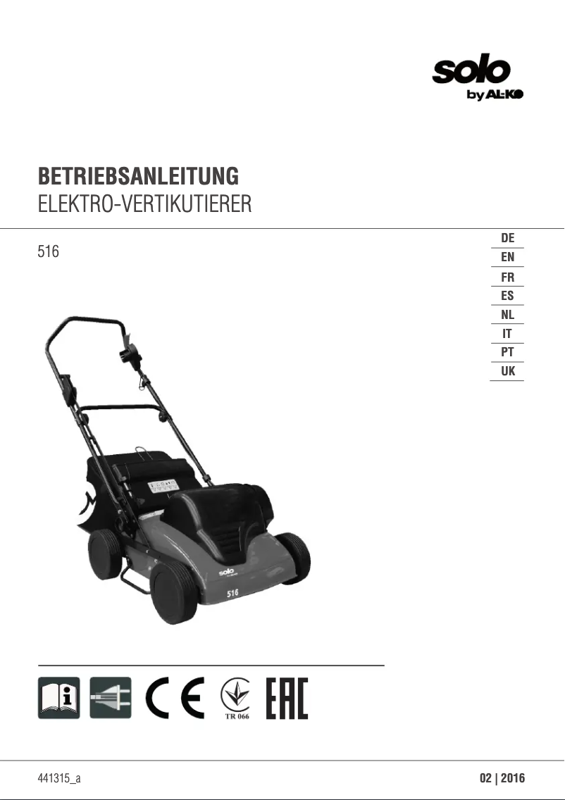 Página nº 1 - Manual de usuario Solo 516