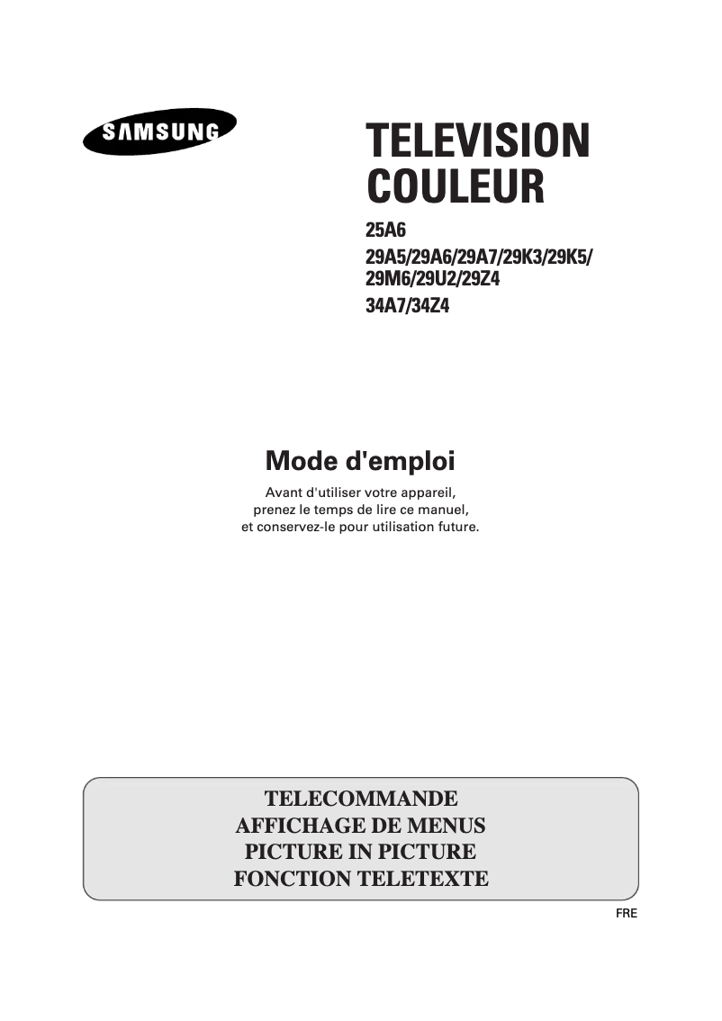 Imagen de la primera página del manual del dispositivo CS-29Z4HP