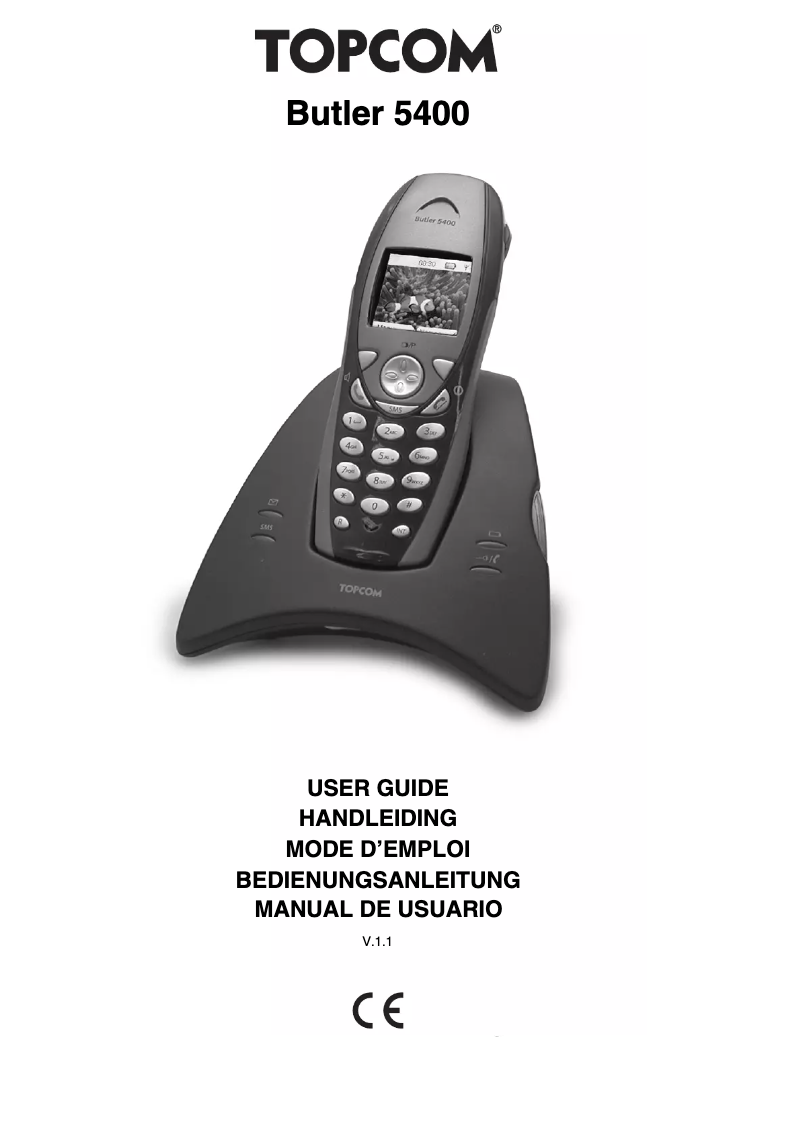 Página 1 del manual Manual de usuario Topcom Butler 5400