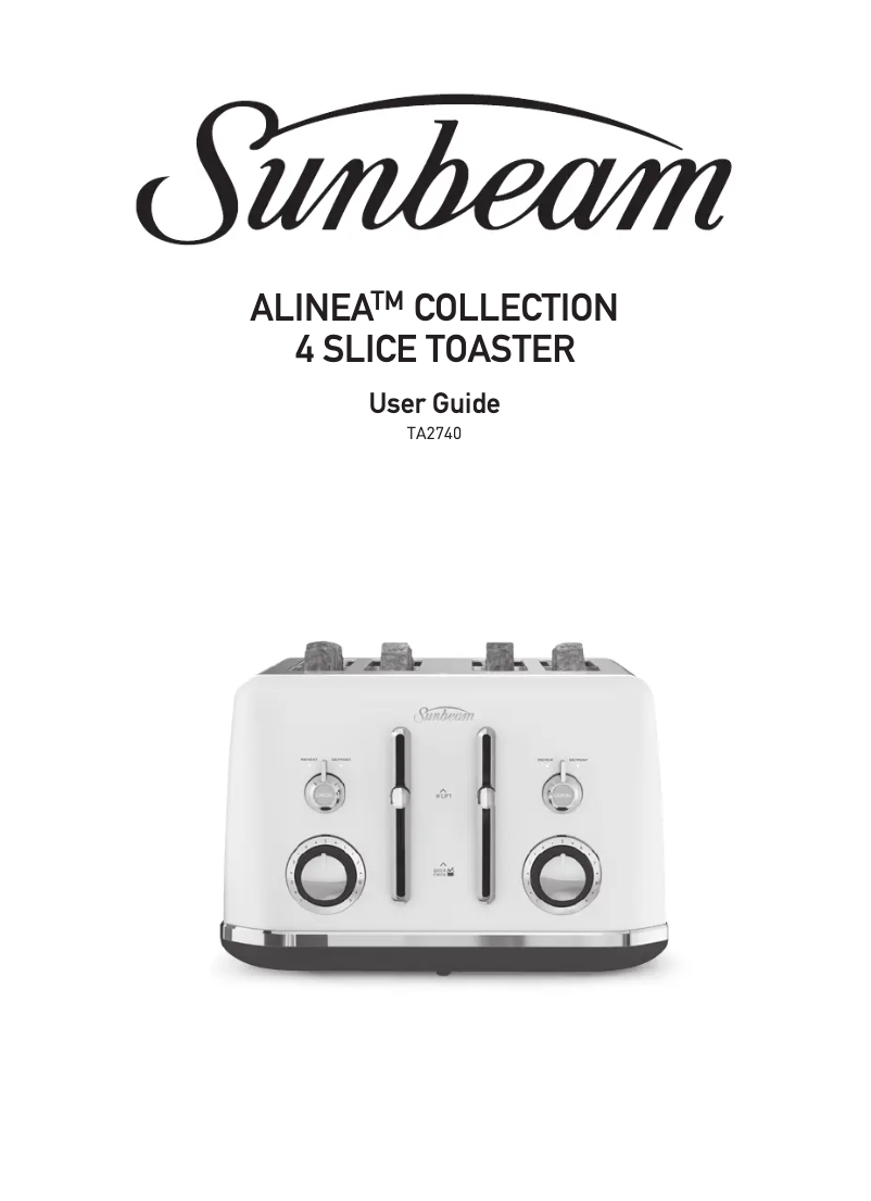 Imagen de la primera página del manual del dispositivo Alinea TA2740K