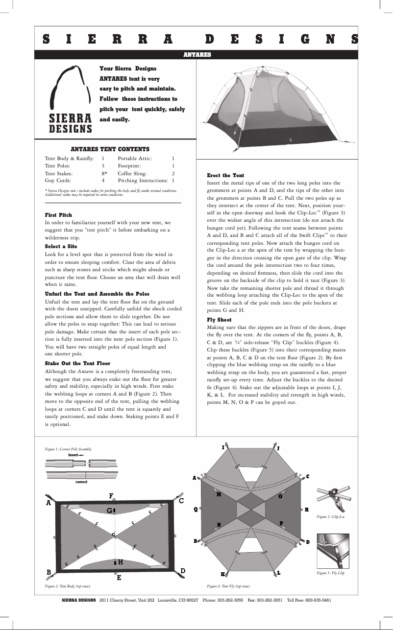Imagen de la primera página del manual del dispositivo Antares