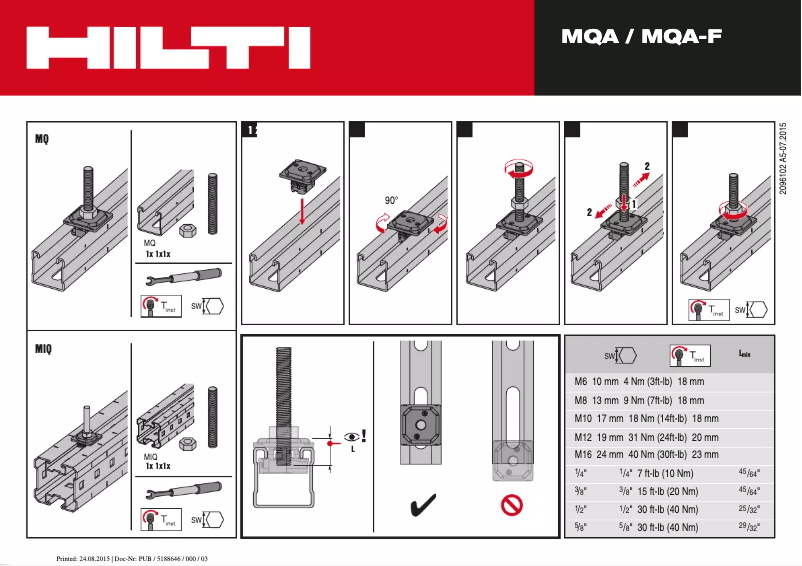 Imagen de la primera página del manual del dispositivo MQA-R