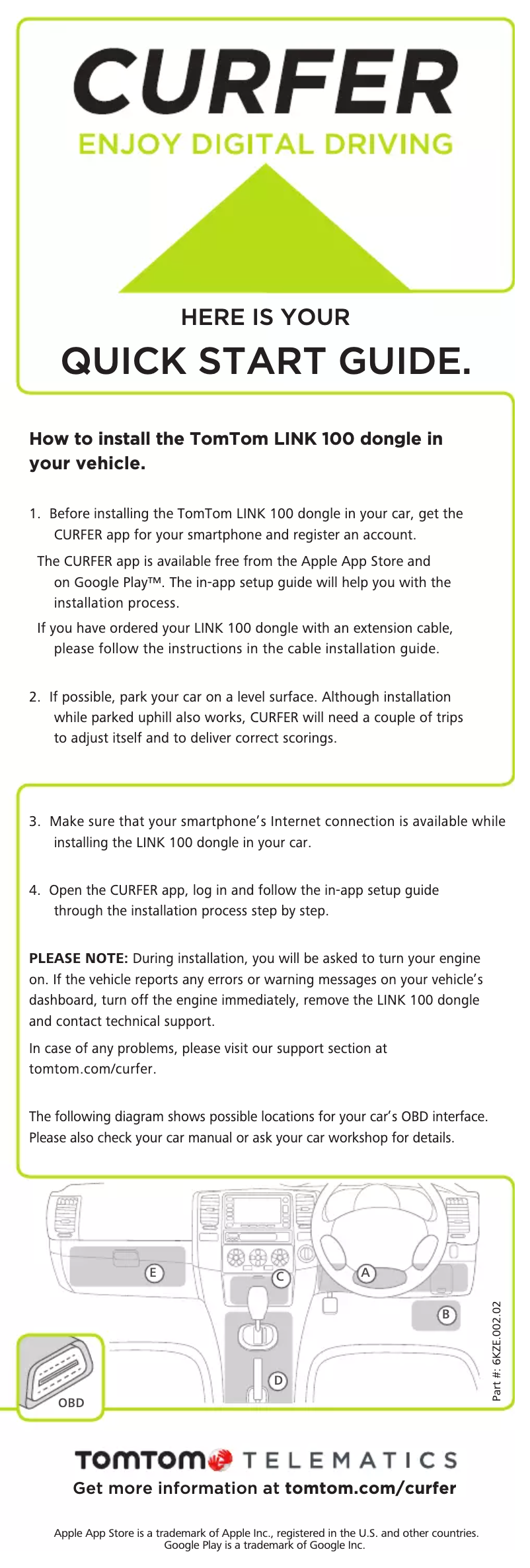 Imagen de la primera página del manual del dispositivo Curfer