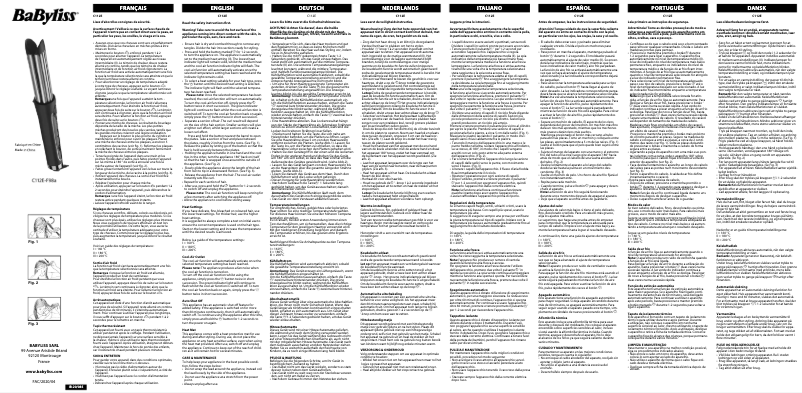 Página 1 del manual Manual de usuario BaByliss Curl Styler Luxe C112E