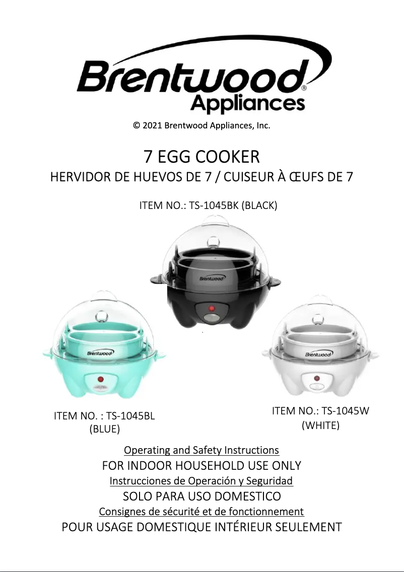 Imagen de la primera página del manual del dispositivo TS-1045W